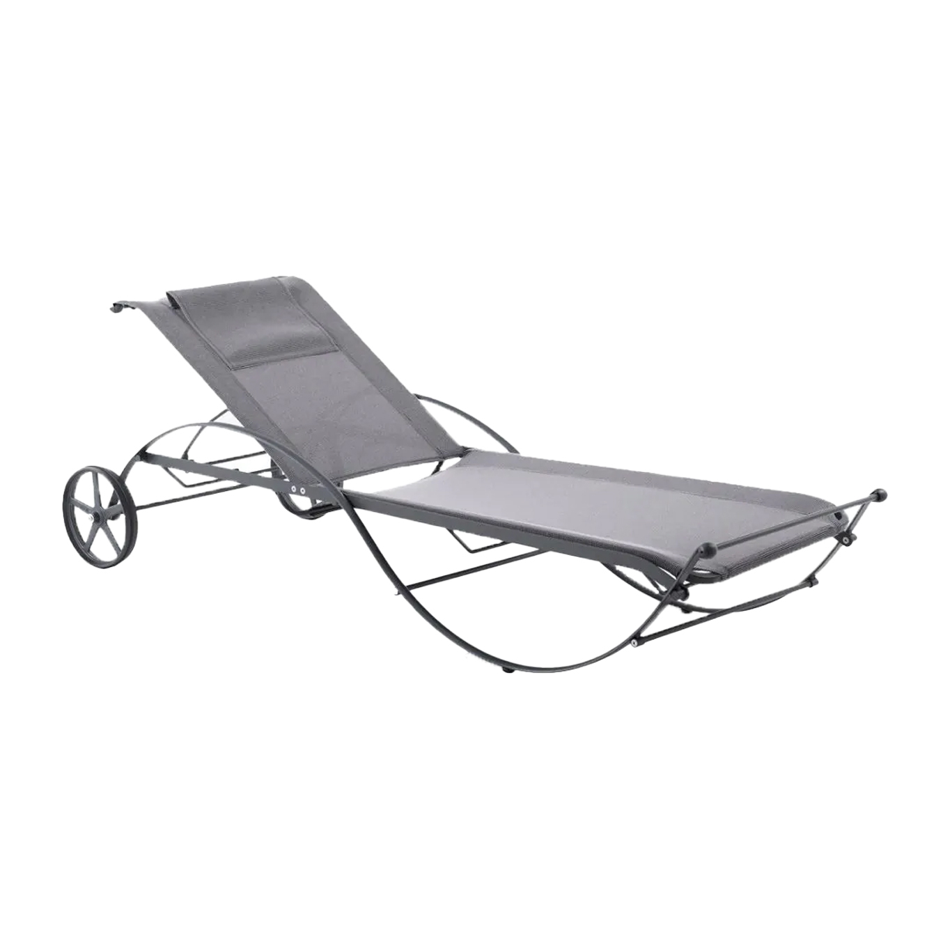 Outdoor Bench and Sunlounger AURORA Graphite UNOPIÙ
