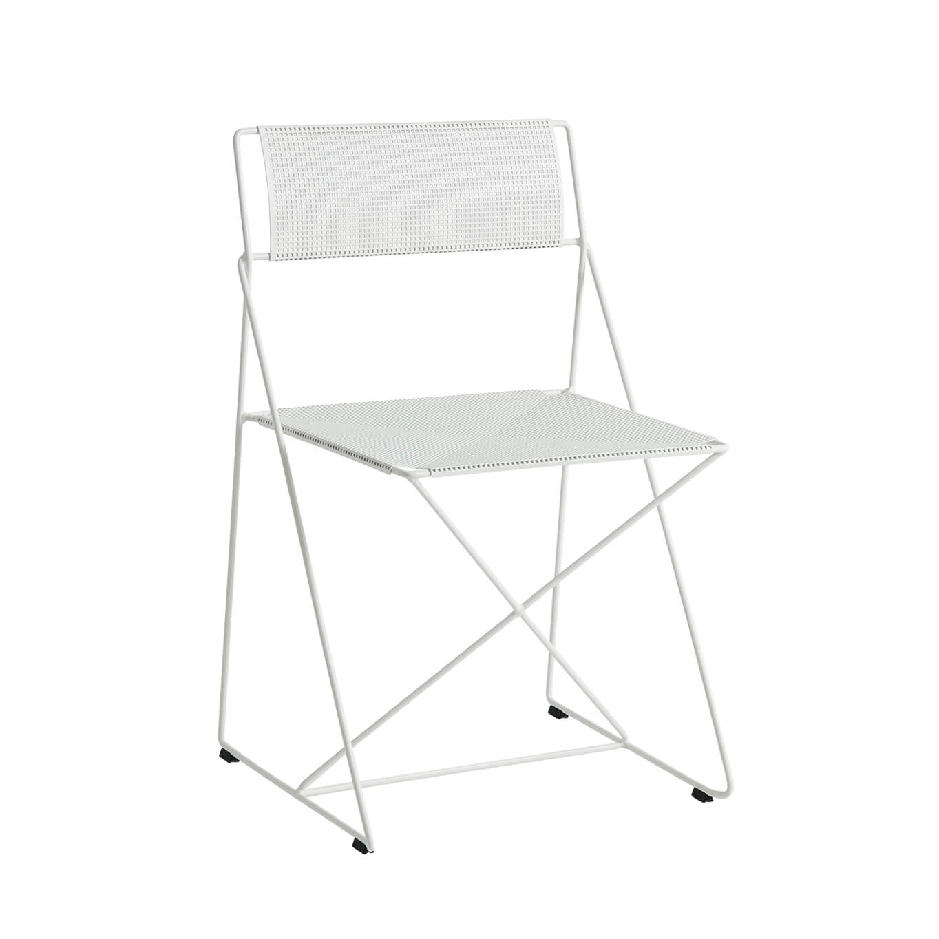 Chaise extérieure X-LINE blanc craie HAY