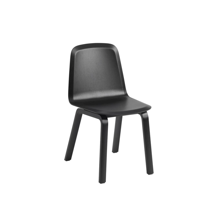 Chaise BRINK pieds bois Noir MUUTO