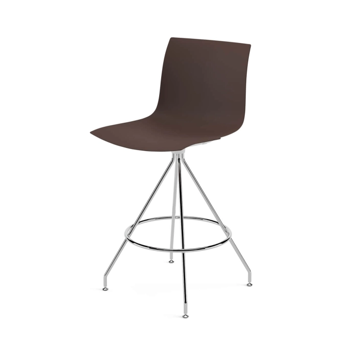 Bar Stool CATIFA RE 46 swivel base H 65 Espresso ARPER