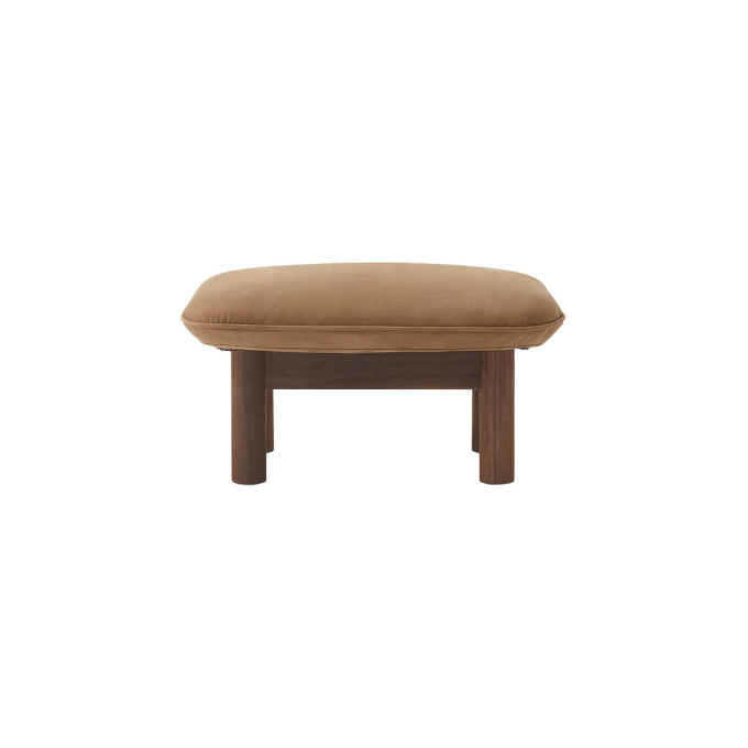 Pouffe BRASILIA Walnu/t Dunes Camel 21004 AUDO COPENHAGEN