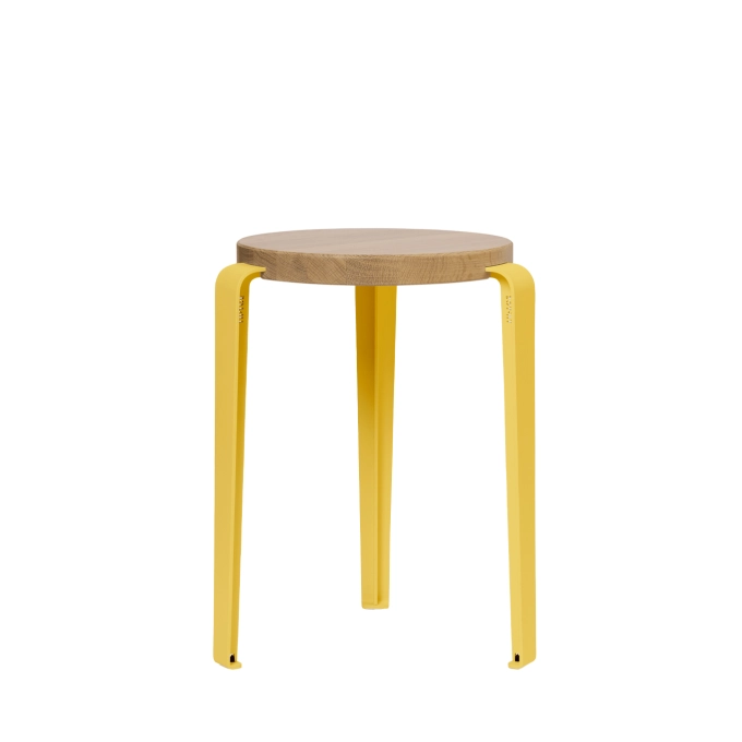 Stool LOU Oak/Brioche Yellow TIPTOE