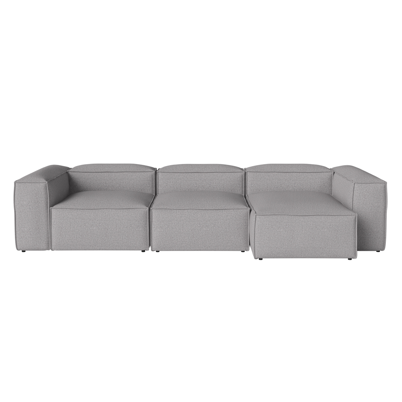 Canapé COSIMA Chaise Longue Droite 340x120 Monza Light Grey BOLIA