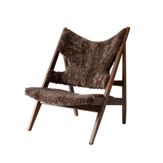 Fauteuil KNITTING Chêne Foncé/ Sheepskin Root AUDO COPENHAGEN