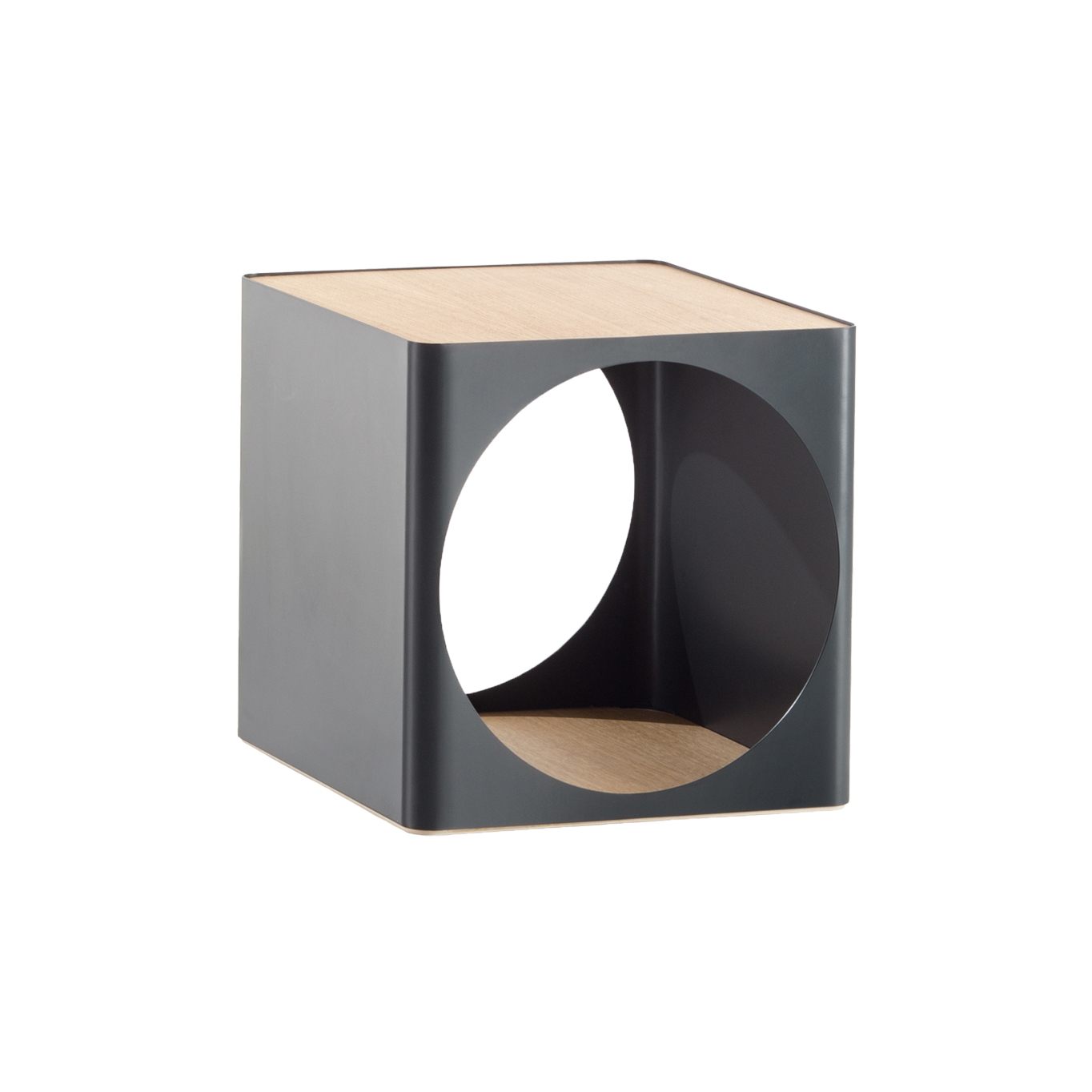 Table d'appoint guéridon RING Gris Anthracite B-LINE