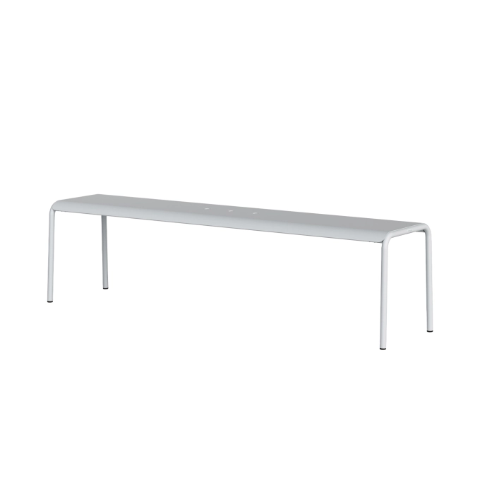 Banc extérieur PANORAMA Gris Craie L 170 TIPTOE