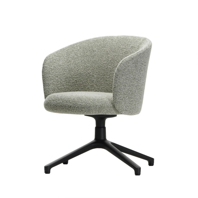 Easy chair MIKADO LOW Nubia ivory/ forest VITRA