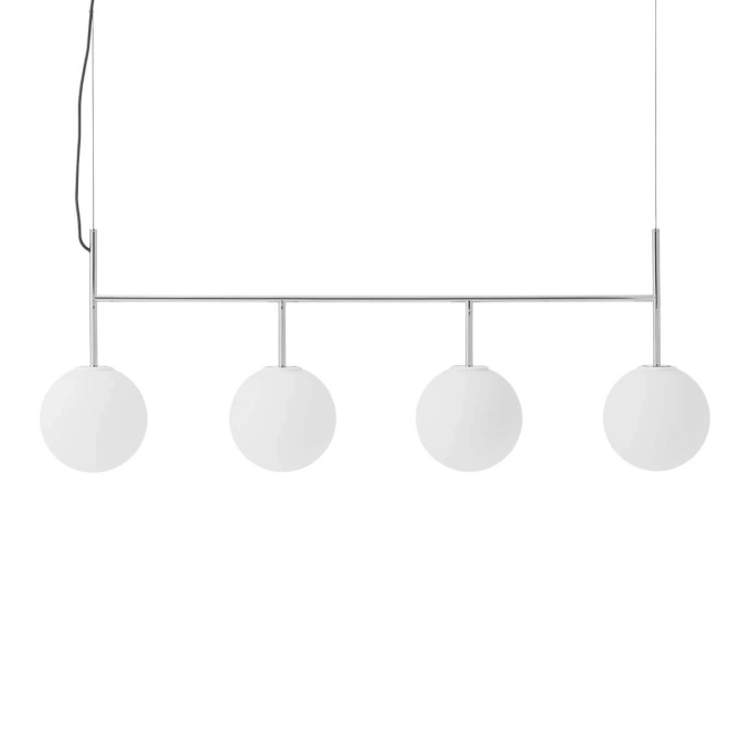 Pendant Light TR BULB FRAME Polished Steel AUDO COPENHAGEN