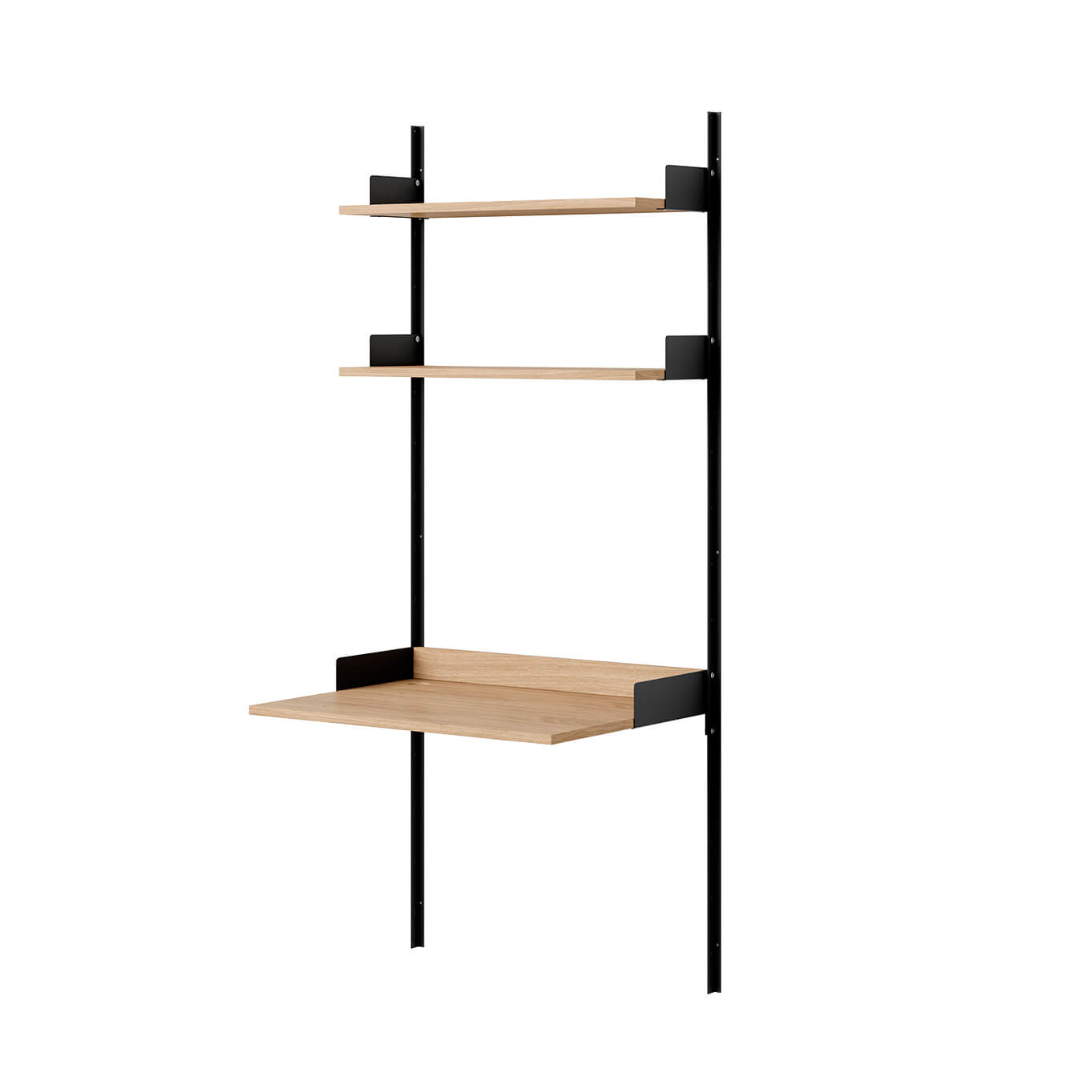Desk NEW WORKS STUDY SHELF Black/ Oak NEW WORKS