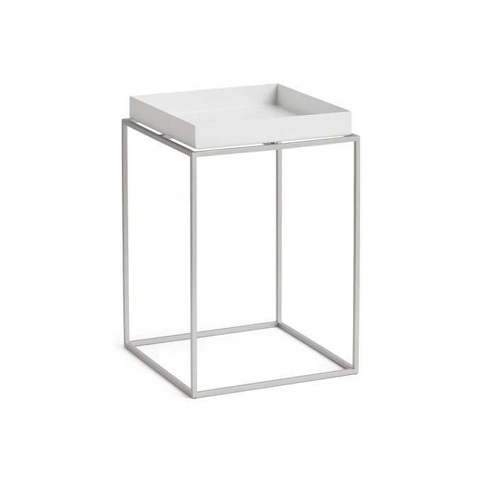 Coffee Table TRAY 30 x 30 White / Steel HAY