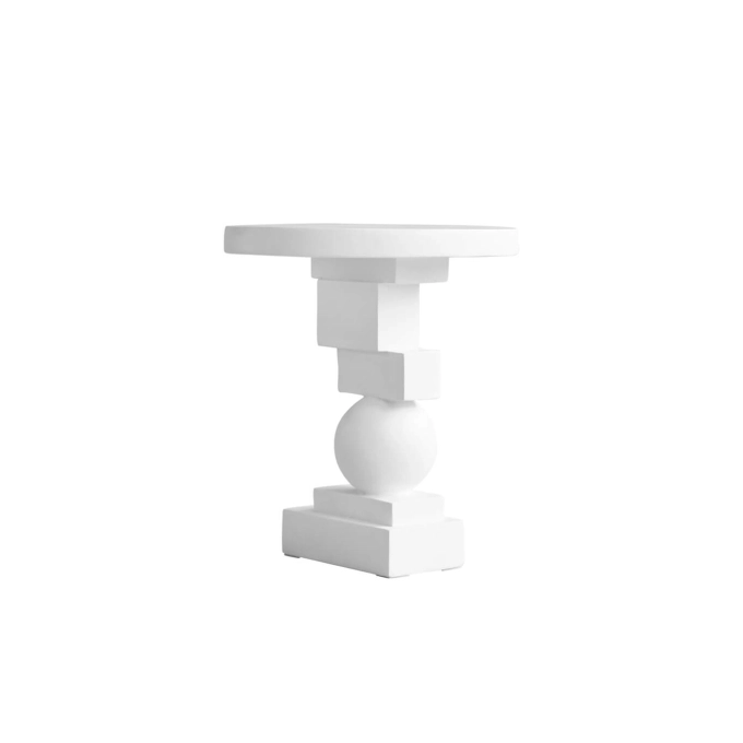 Side Table ARTIST bone white fiber concrete 101 COPENHAGEN