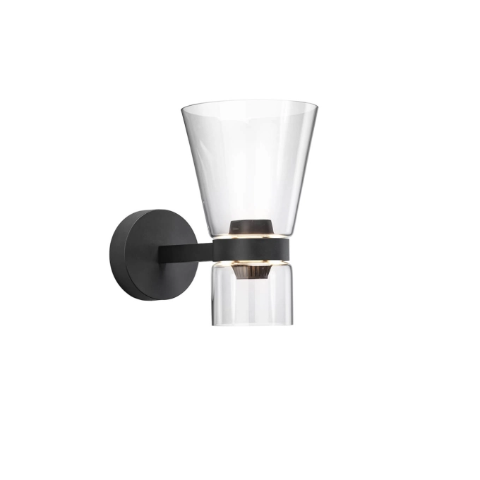 Wall light NOCTURNE WALL CONE Black FLOS