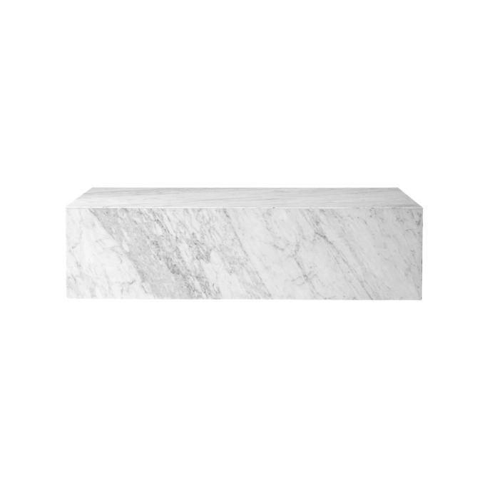 Coffee Table PLINTH LOW Carrara Marble AUDO COPENHAGEN