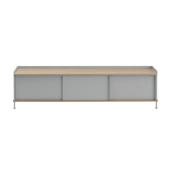 Meuble de rangement ENFOLD Buffet L 186 Chêne/ gris MUUTO