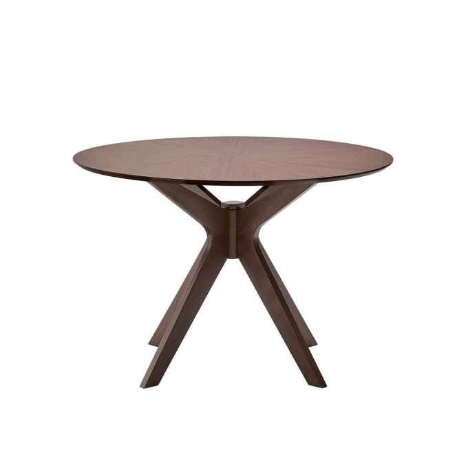 Dining Table NAANIM Ø 100 Walnut KAVE HOME