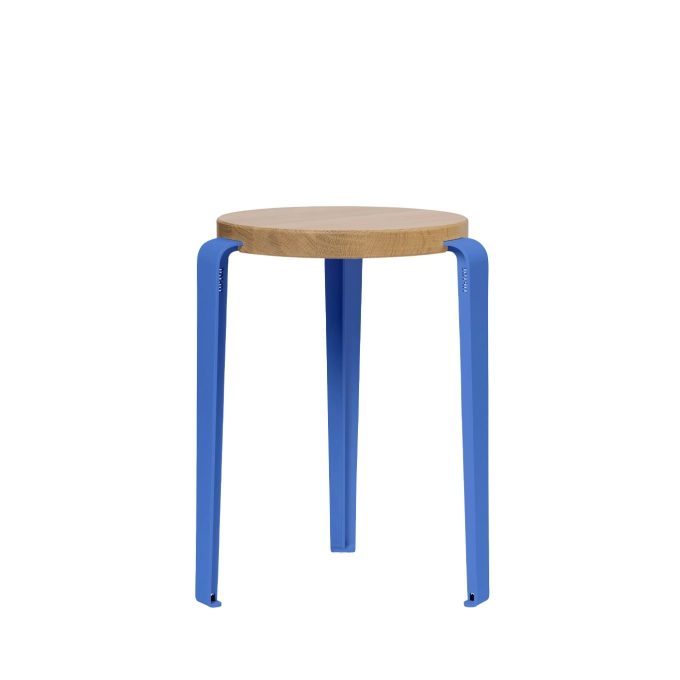 Stool LOU Oak/Azur Blue TIPTOE