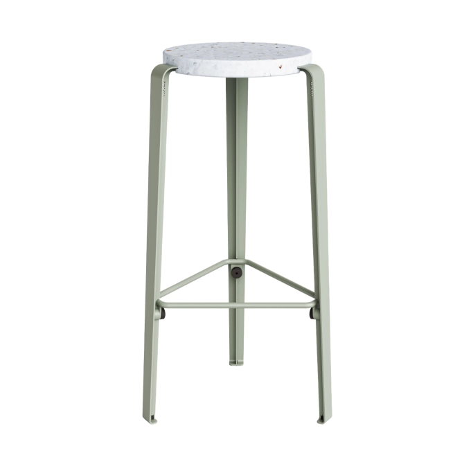 Tabouret haut BIG LOU Venezia/Gris Eucalyptus TIPTOE