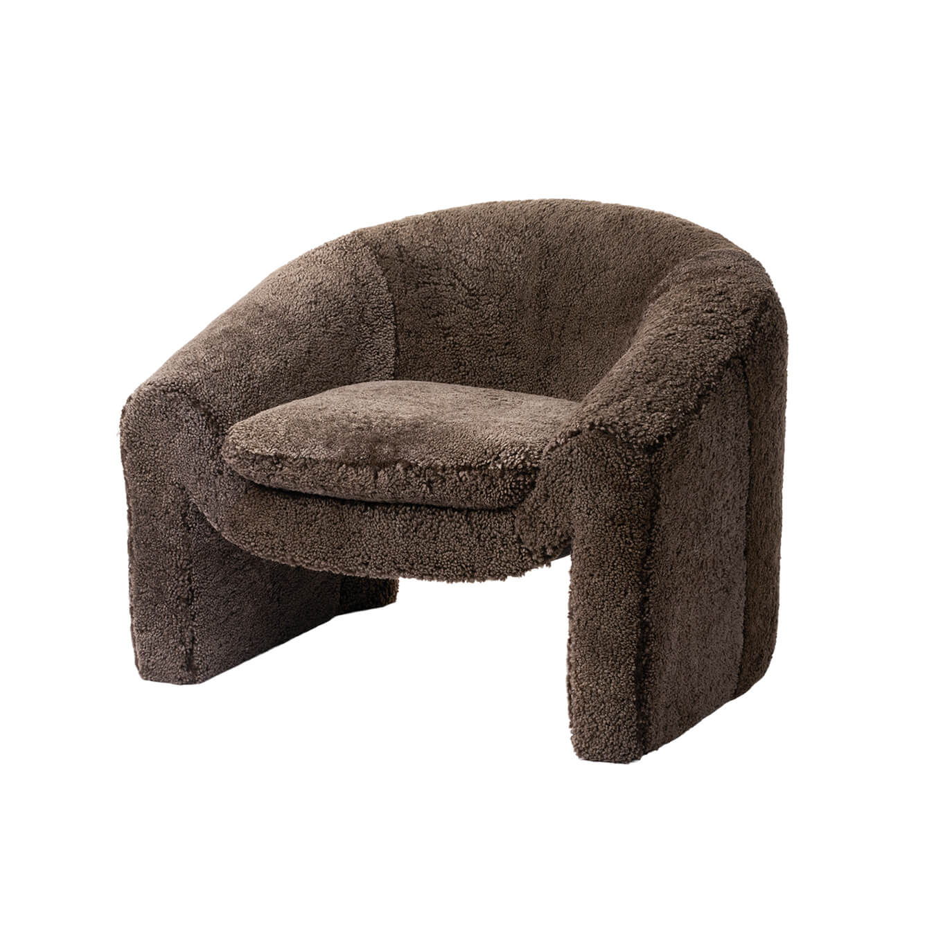 Fauteuil MIELO Vella Marron Foncé BOLIA