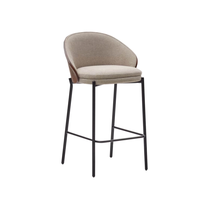 EAMY H 65 Chenille Marron Clair / Frêne finition Wengué KAVE HOME