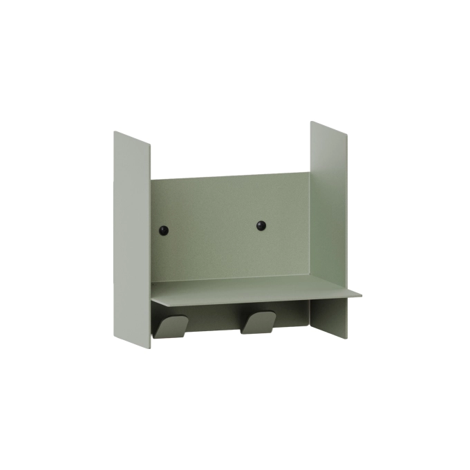 Shelving PLI Eucalyptus Grey with coat racks L 20 TIPTOE