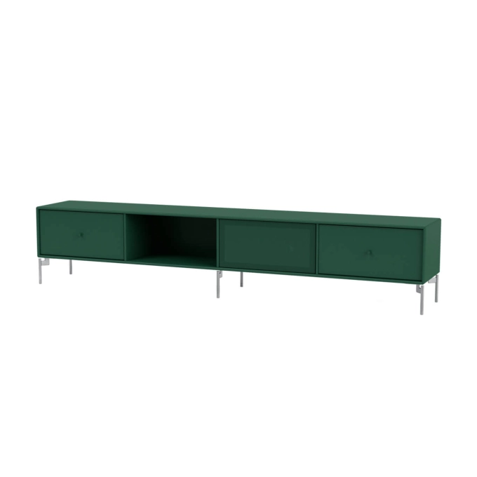 TV Stand OCTAVE VII chrome legs Pin MONTANA