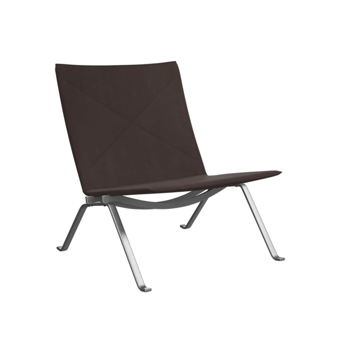 Easy chair PK22 Haze Leather Dark Brown FRITZ HANSEN