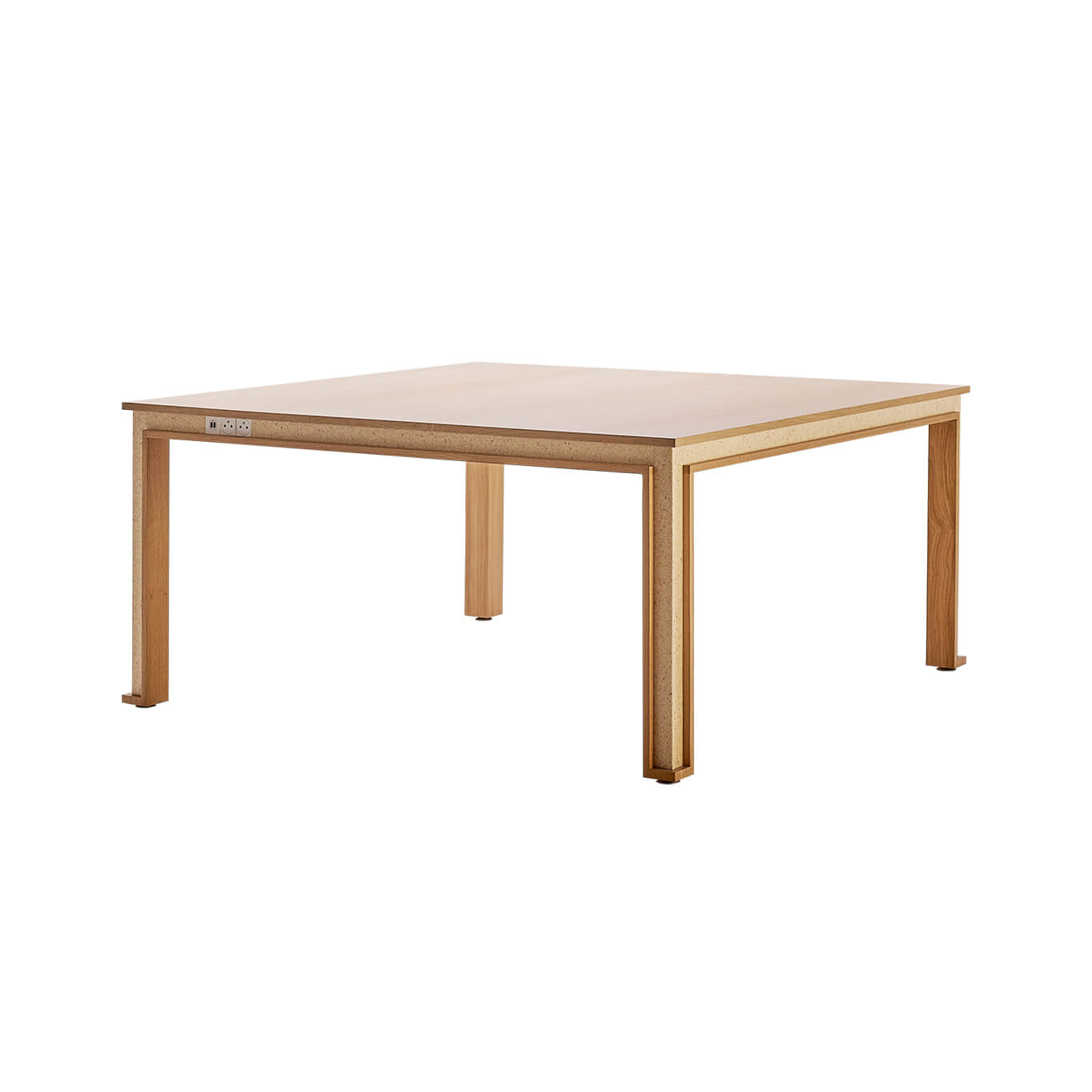 Contract Table ERA 150x150 Oak/ Woodio Polar SILVERA CONTRACT