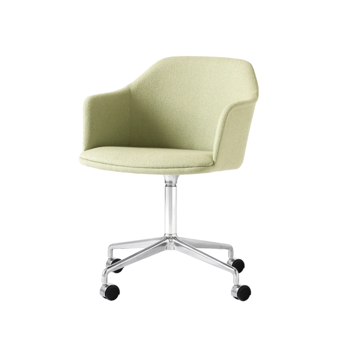 Dining Chair RELY HW51 Saxion 0927/Polished Aluminium AND TRADITION