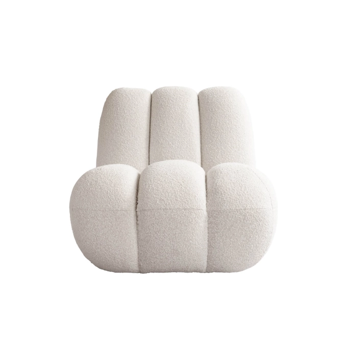 Easy chair TOE CHAIR Off white bouclé 101 COPENHAGEN