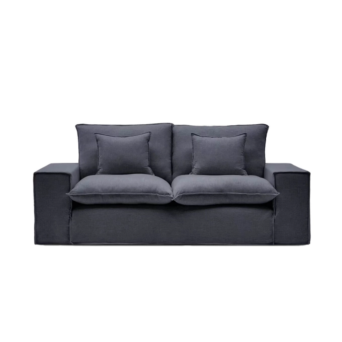 ANARELA 2 places Lin Gris Foncé KAVE HOME