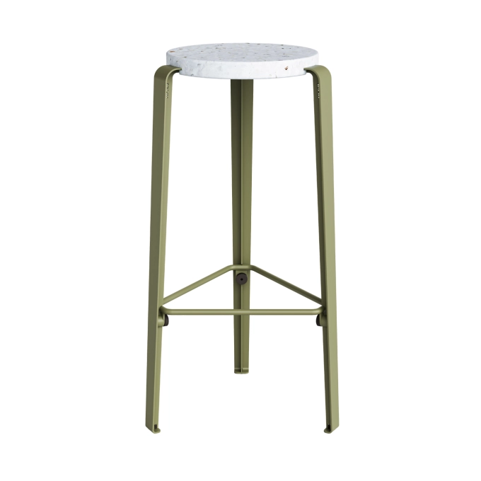 Tabouret haut BIG LOU Venezia/Vert Kaki TIPTOE