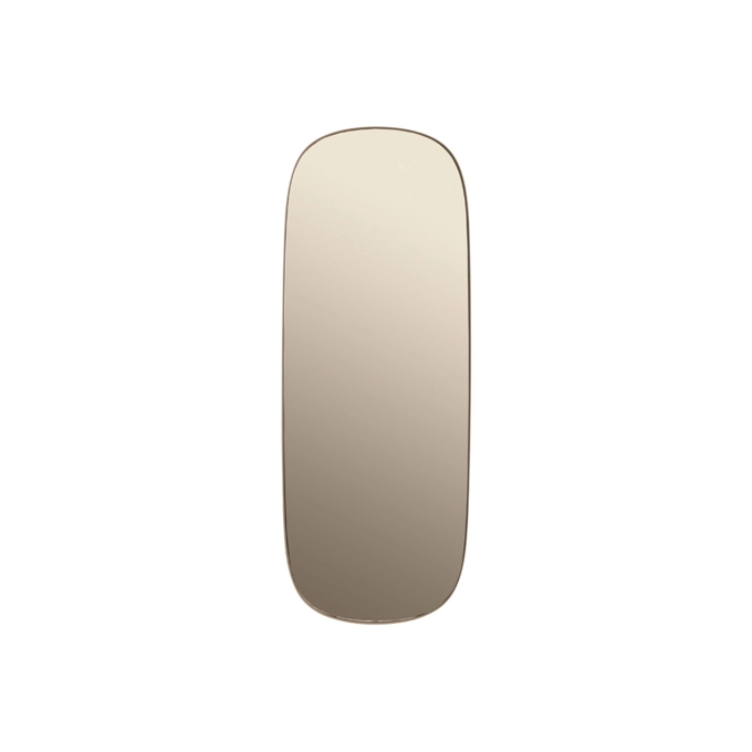 Miroir MIROIR FRAMED LARGE Taupe/ Verre taupe MUUTO