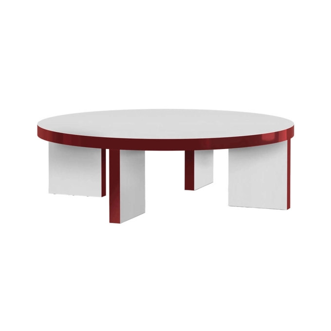 Coffee Table SLICE ME Ø 90 Amaranth ZANOTTA