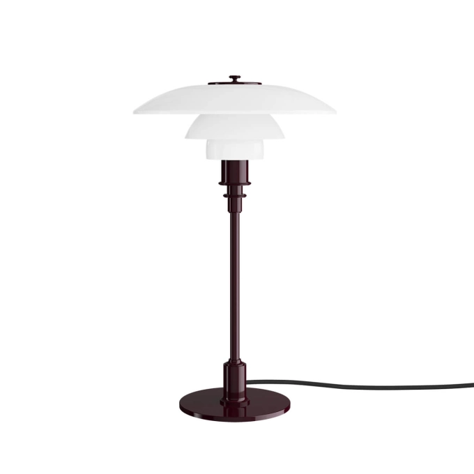 Table Lamp PH 3/2 Glossy Burgundy LOUIS POULSEN