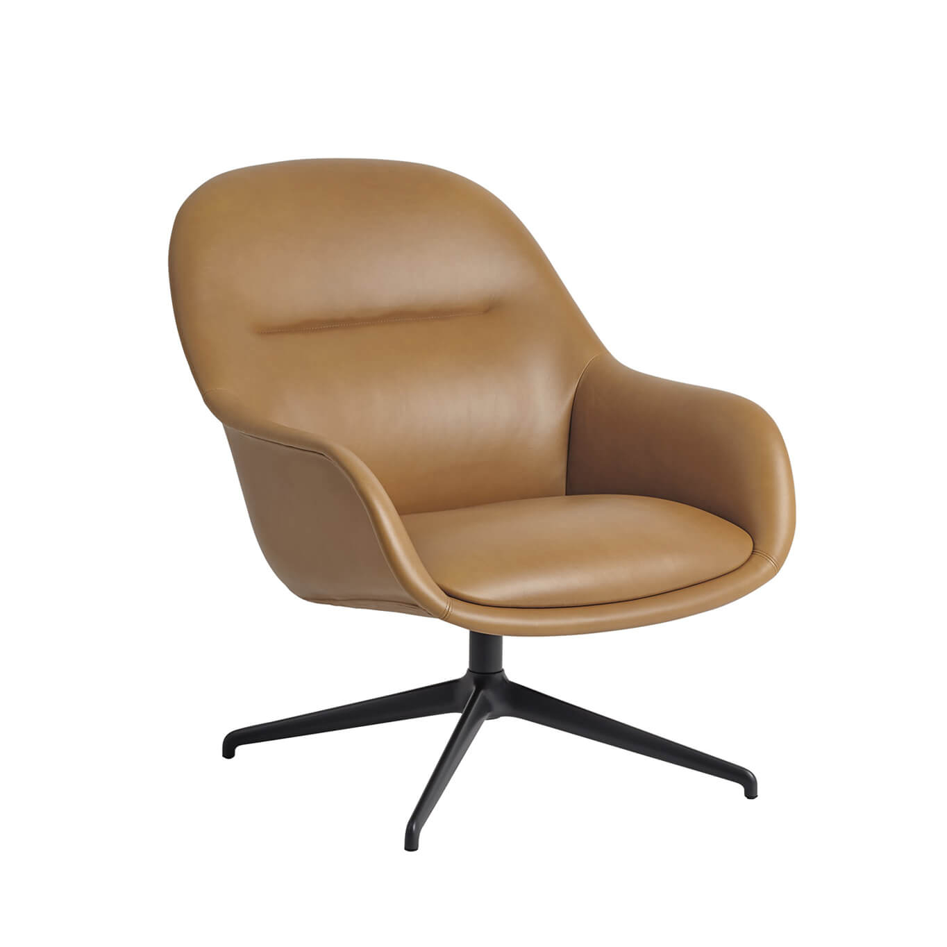 fauteuil-fiber-lounge-base-pivotante-cuir-cognac-muuto-silvera_01