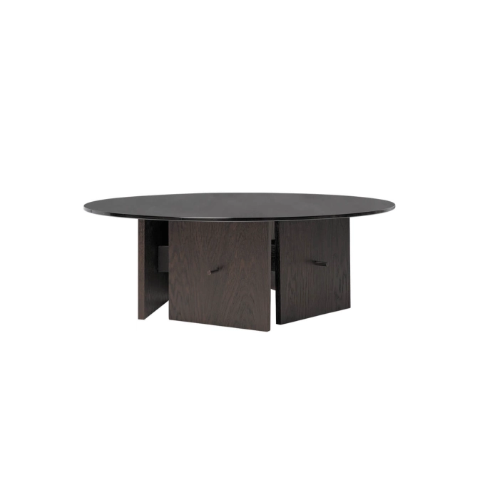 Table basse AUKKO Chêne Foncé FERM LIVING
