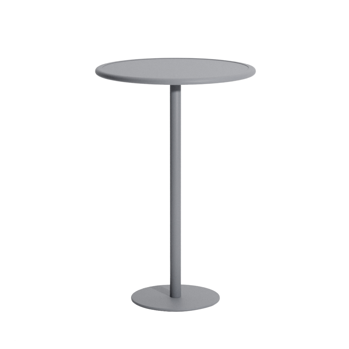 Table extérieure Mange-debout WEEK-END rond Gris Pierre PETITE FRITURE