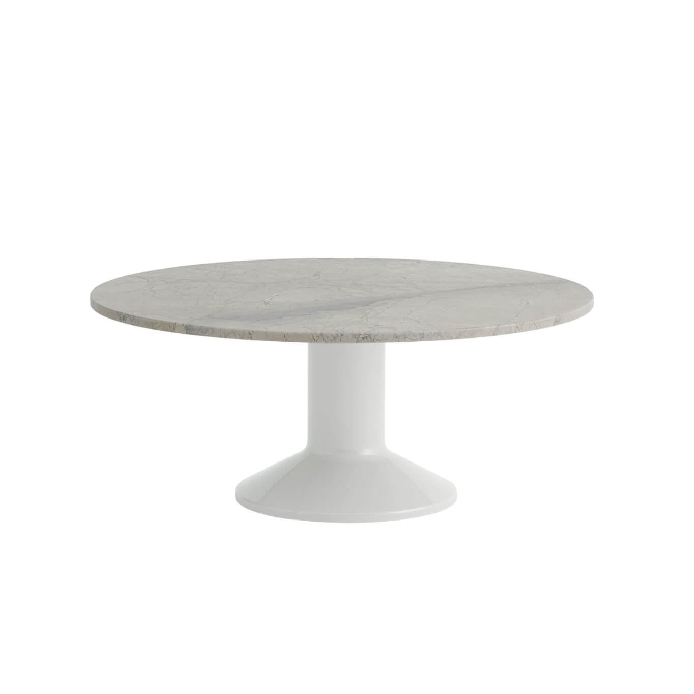Table basse MIDST Ø 90 Marbre gris/gris MUUTO