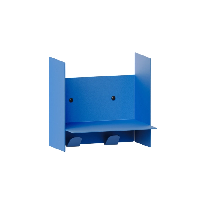 Etagère PLI Bleu Azur avec porte-manteaux L 20 TIPTOE