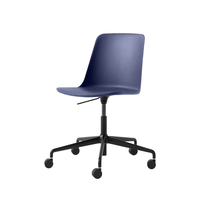 Chaise RELY HW28 Bleu Minuit/Noir AND TRADITION