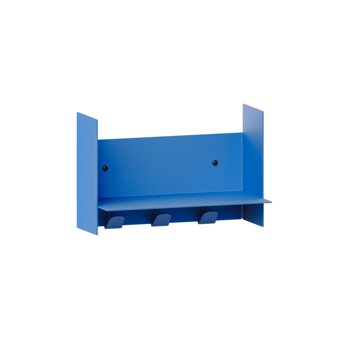 Shelving PLI Azur Blue with coat racks L 30 TIPTOE