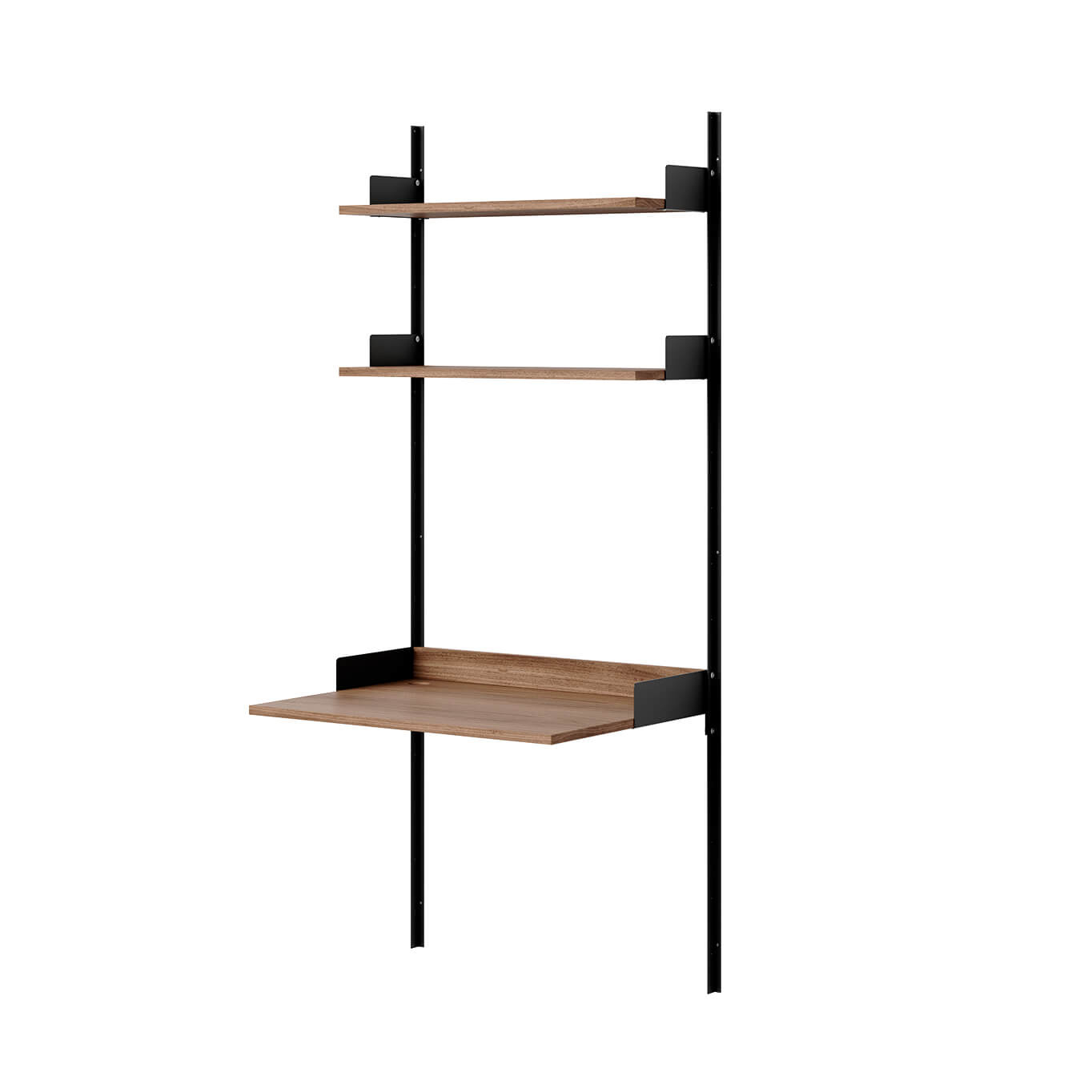 Desk NEW WORKS STUDY SHELF Black/ Walnut NEW WORKS