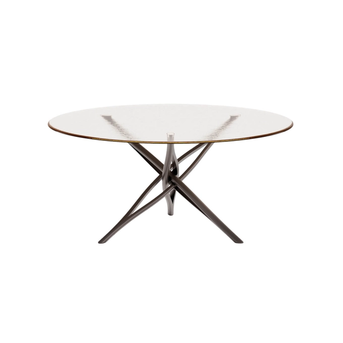 Table SK TABLE Ø 140 Verre MDF ITALIA