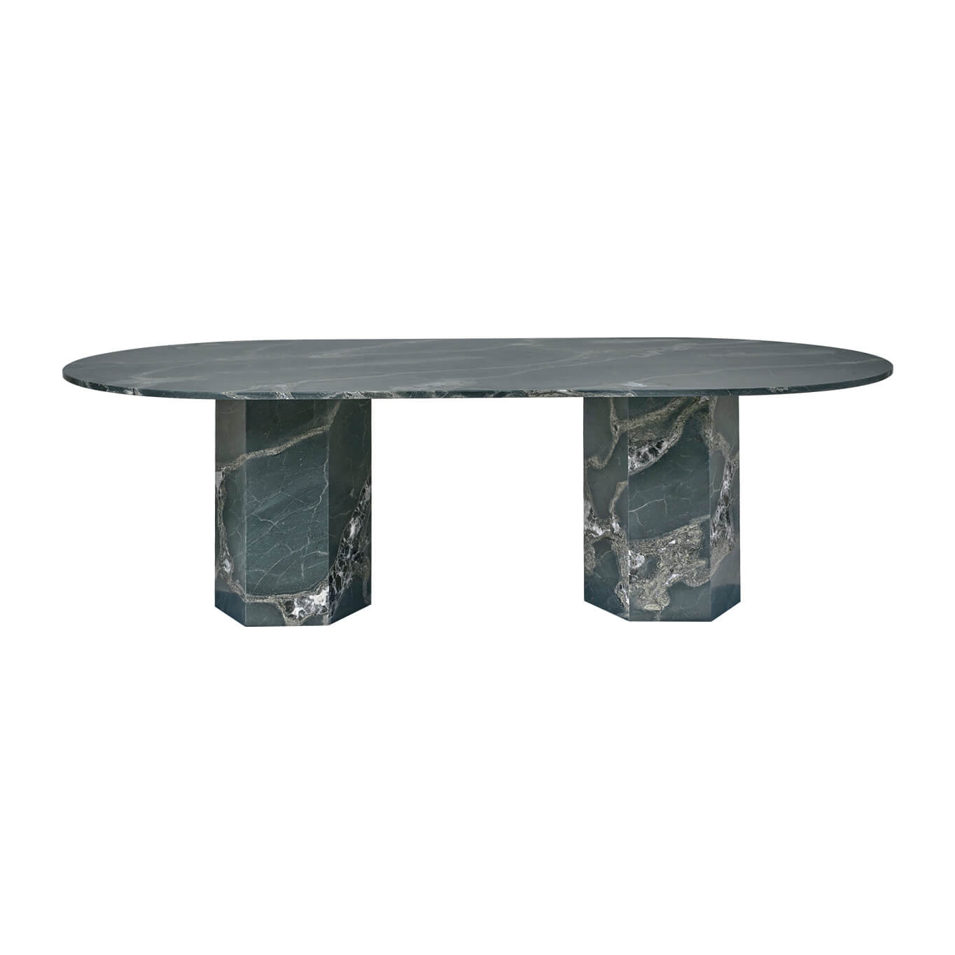 Table extérieure EPIC OUTDOOR Ovale Vert botanique GUBI