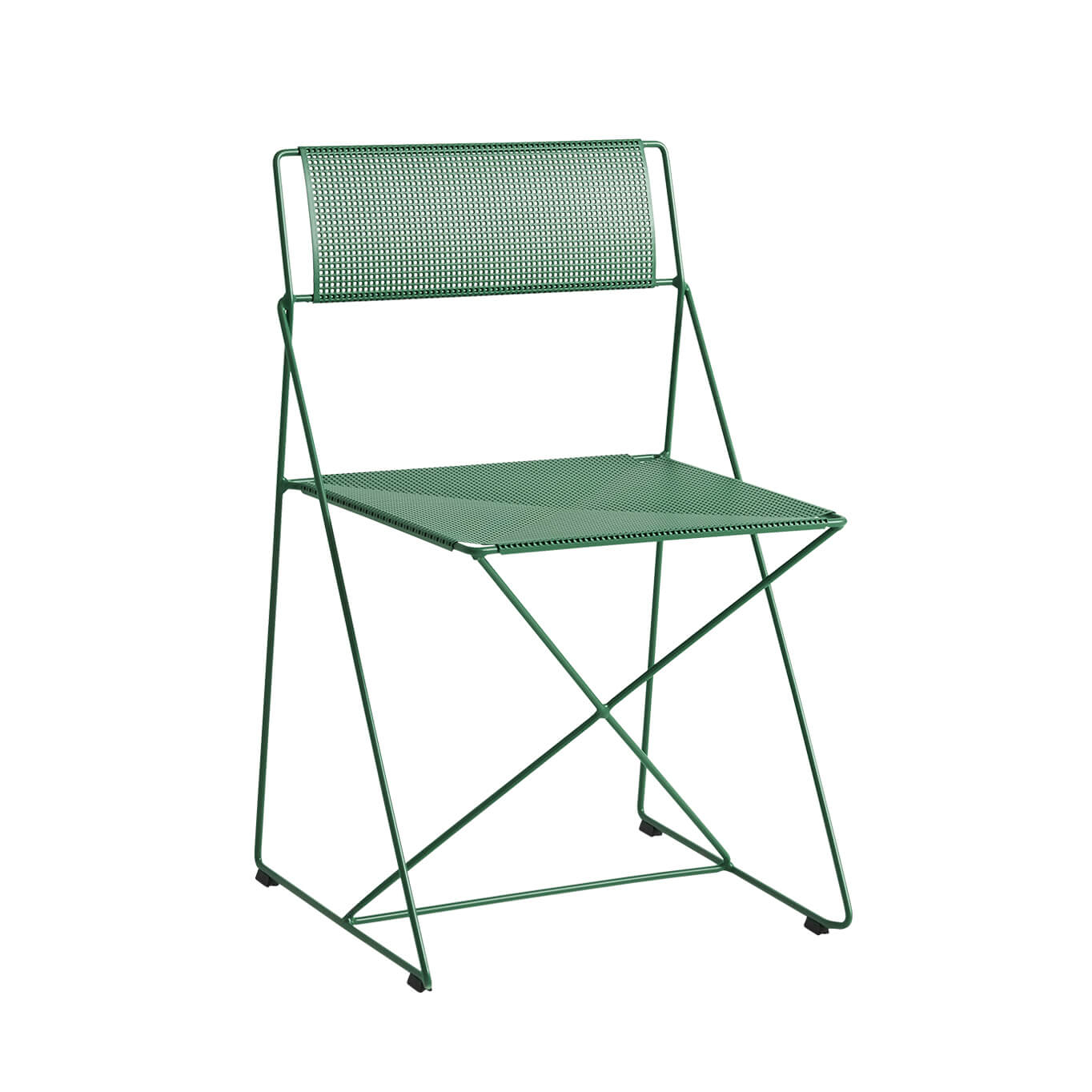 Chaise extérieure X-LINE vert poireau HAY