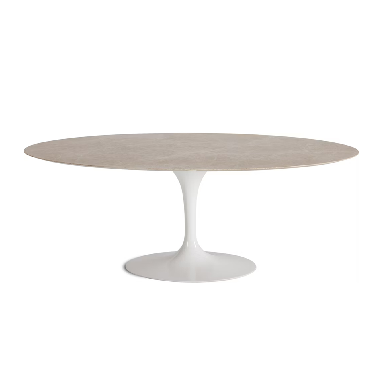 Table SAARINEN Ovale marbre Emperador Light satiné mat KNOLL