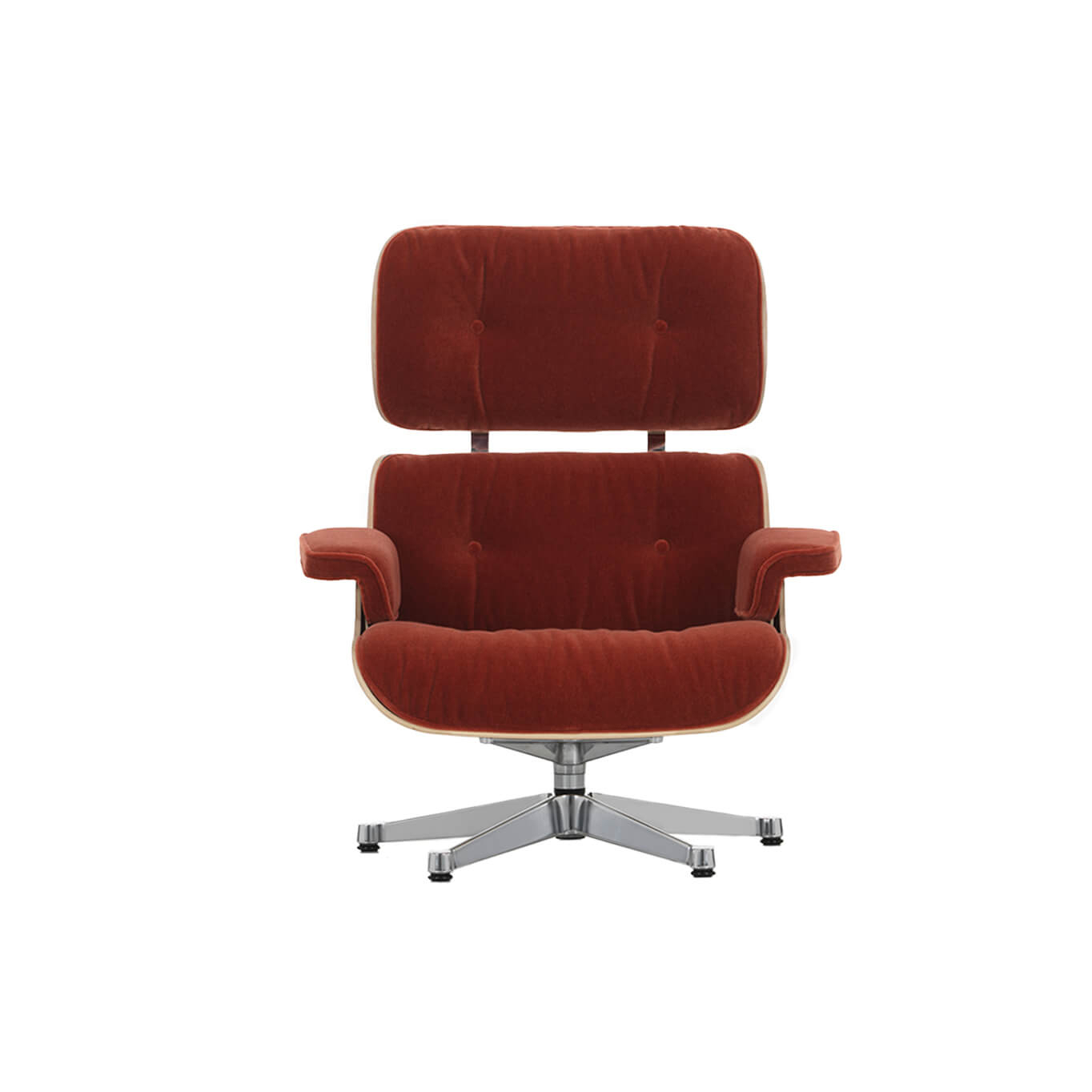 Easy chair EAMES LOUNGE CHAIR Calma Brandy / Natural cherry VITRA