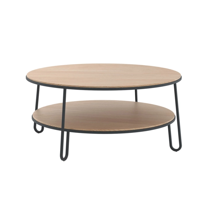 Table basse EUGENIE Ø 90 Gris ardoise HARTO