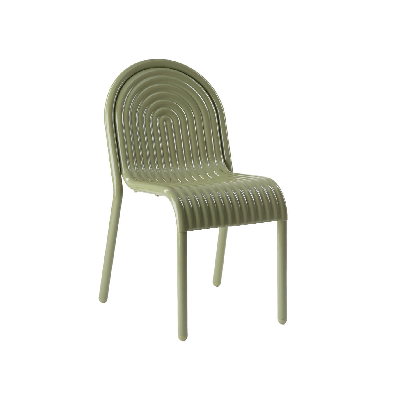 Chaise extérieure Groove Side Mousse TOM DIXON
