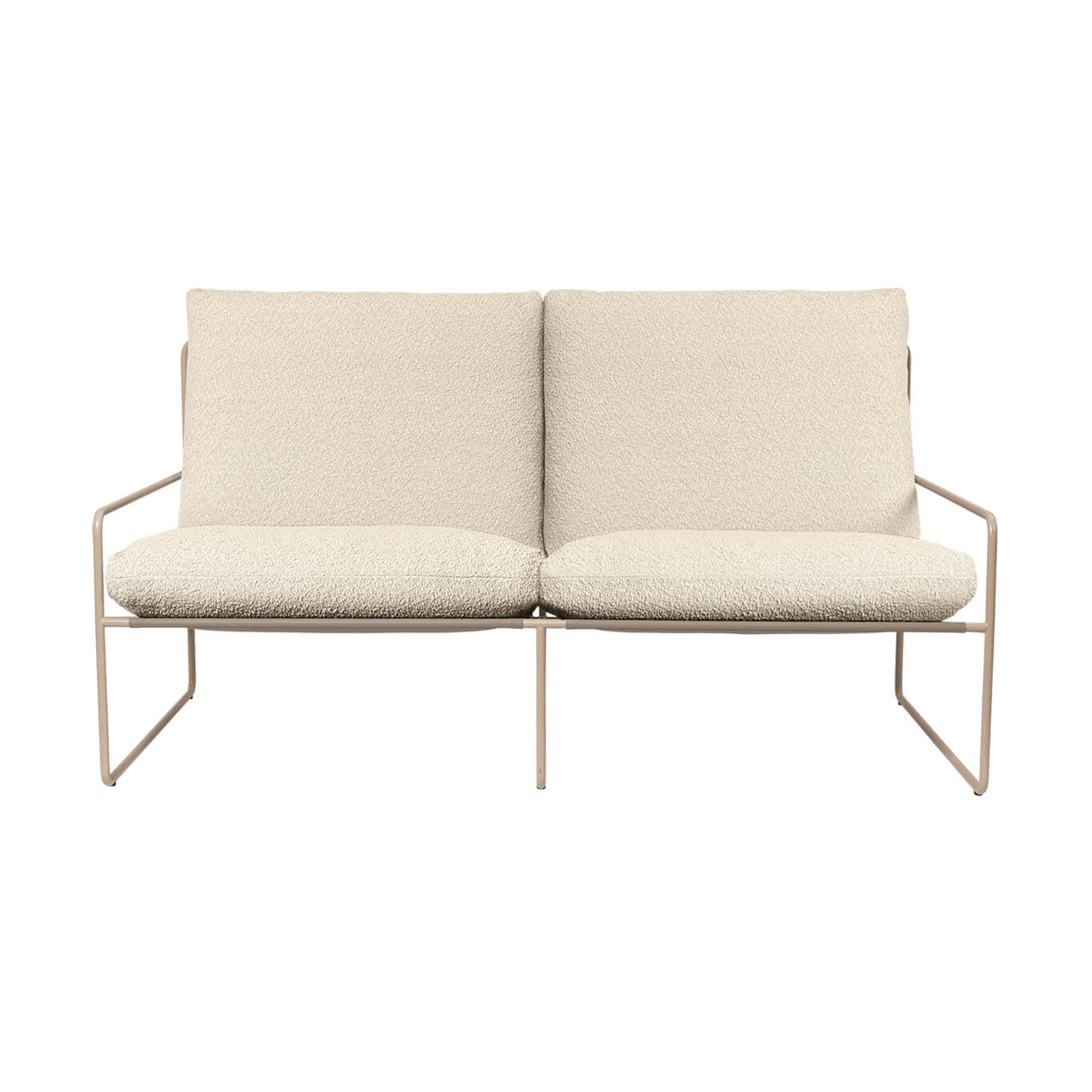 Canapé extérieur DESERT PURE BOUCLÉ 2 places Blanc cassé FERM LIVING